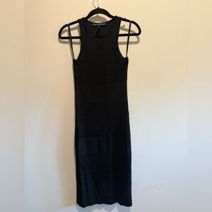 White House Black Market Elegant Black Knit bodycon dress